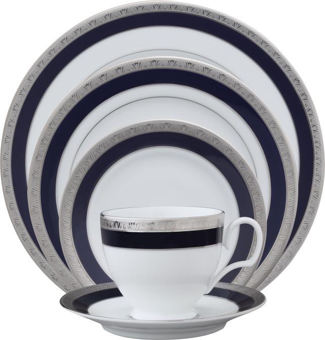 Noritake Legacy Cobalt Platinum B&B Plate