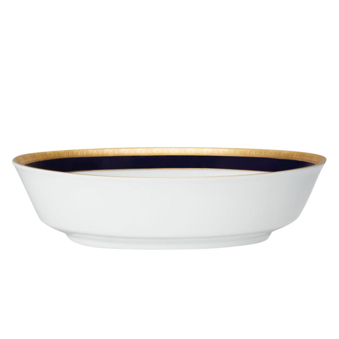 Noritake Legacy Cobalt Gold Oval Vegetable