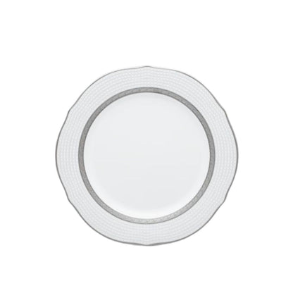Noritake Charlotta Platinum Accent Plate scalloped 23cm