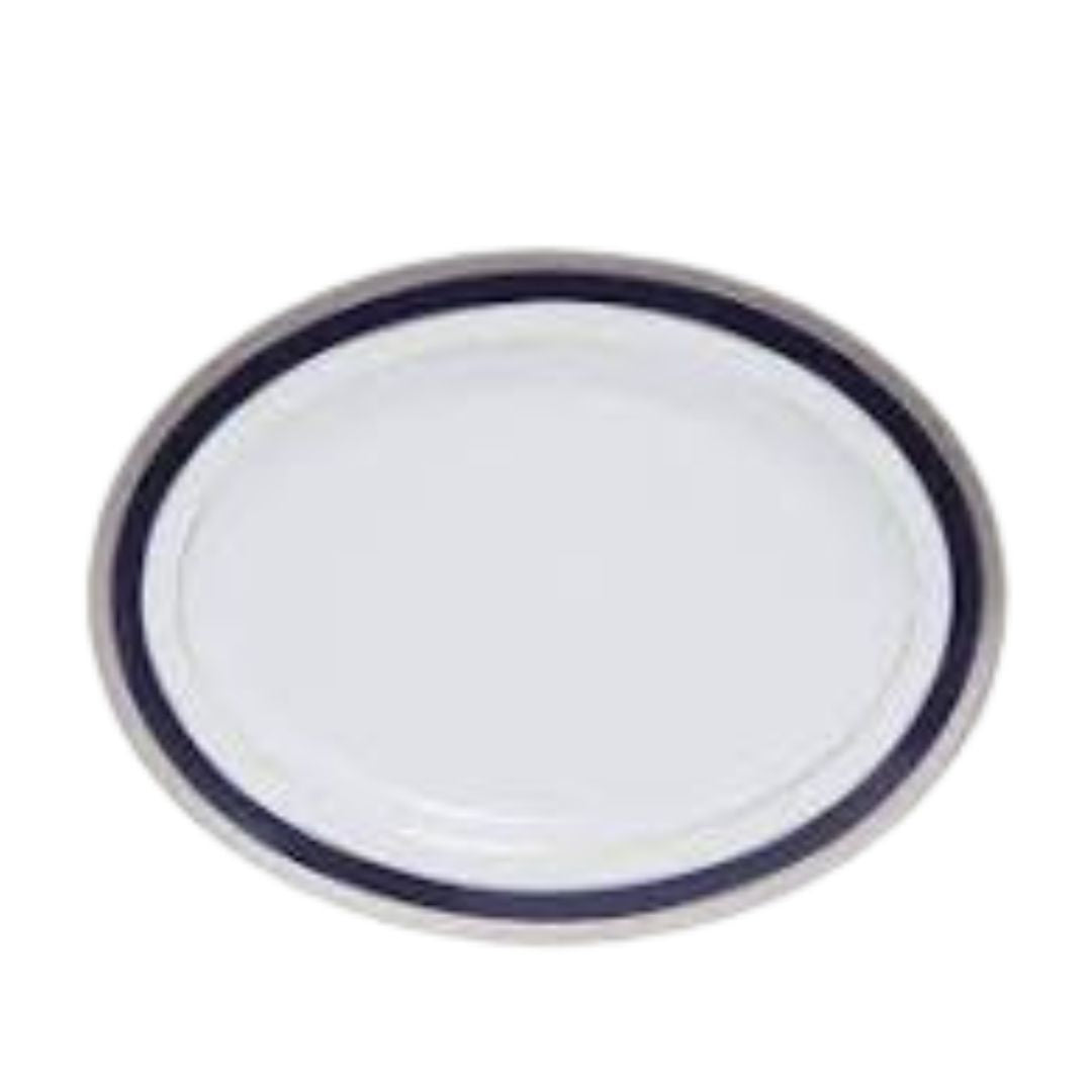 Noritake Legacy Cobalt Platinum Oval Platter 29.4cm Small