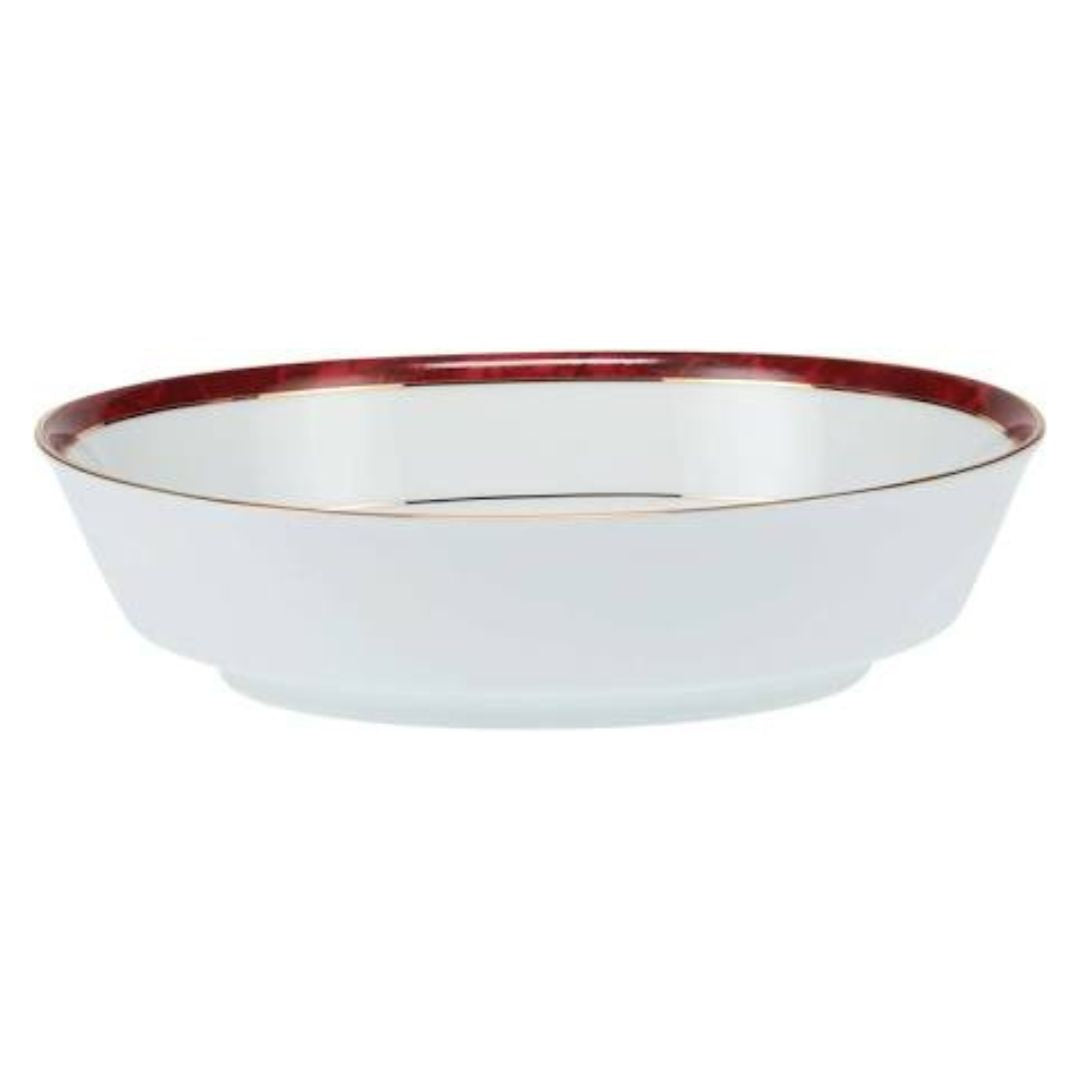 Noritake Marble Red Round Vegetable Dish 22.7cm