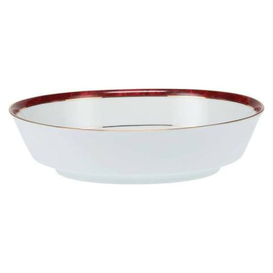 Noritake Marble Red Round Vegetable Dish 22.7cm