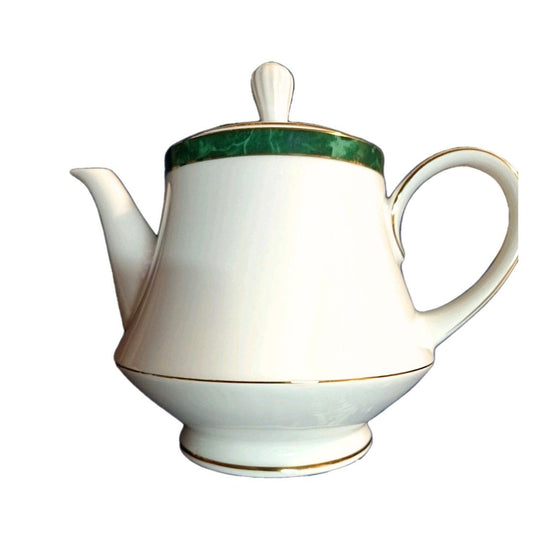 Noritake Marble Green Teapot W/Cover