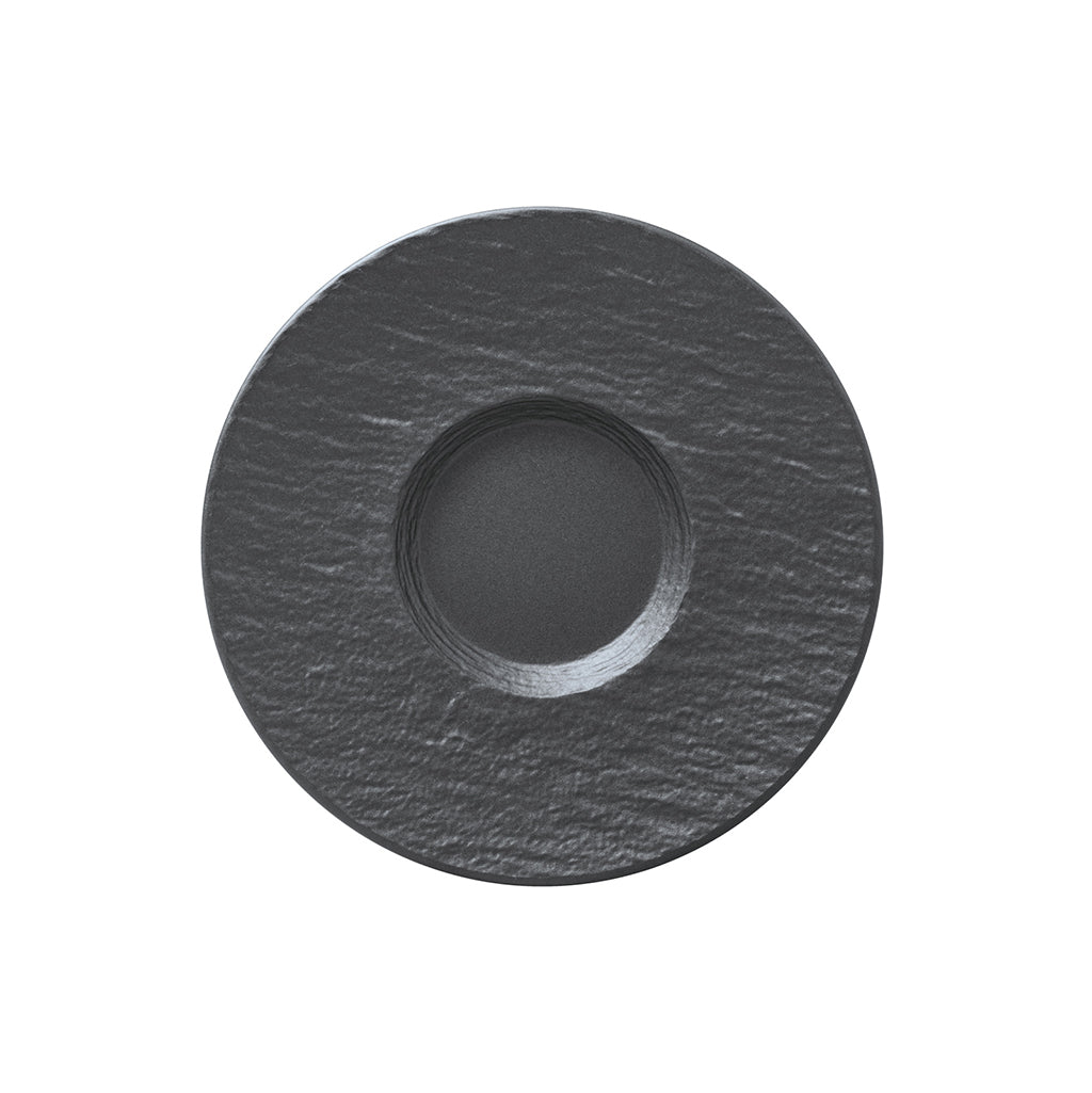 Villeroy & Boch Manufacture Rock Black Saucer 15.4cm