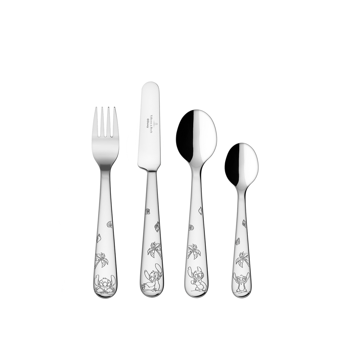 Villeroy & Boch Disney Stitch Children's 4-Piece Cutlery Set-Goviers