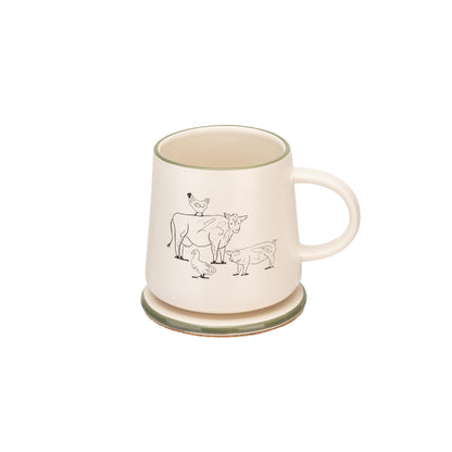 Woodbury Lane Mug & Coaster Set Animals