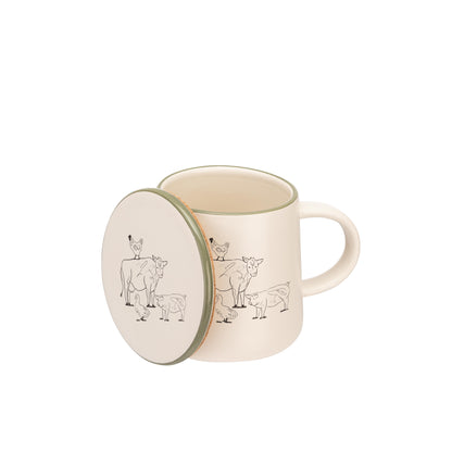 Woodbury Lane Mug & Coaster Set Animals