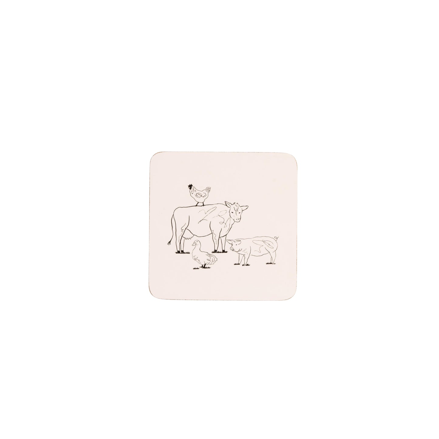 Woodbury Lane Coasters Animals Set of 4