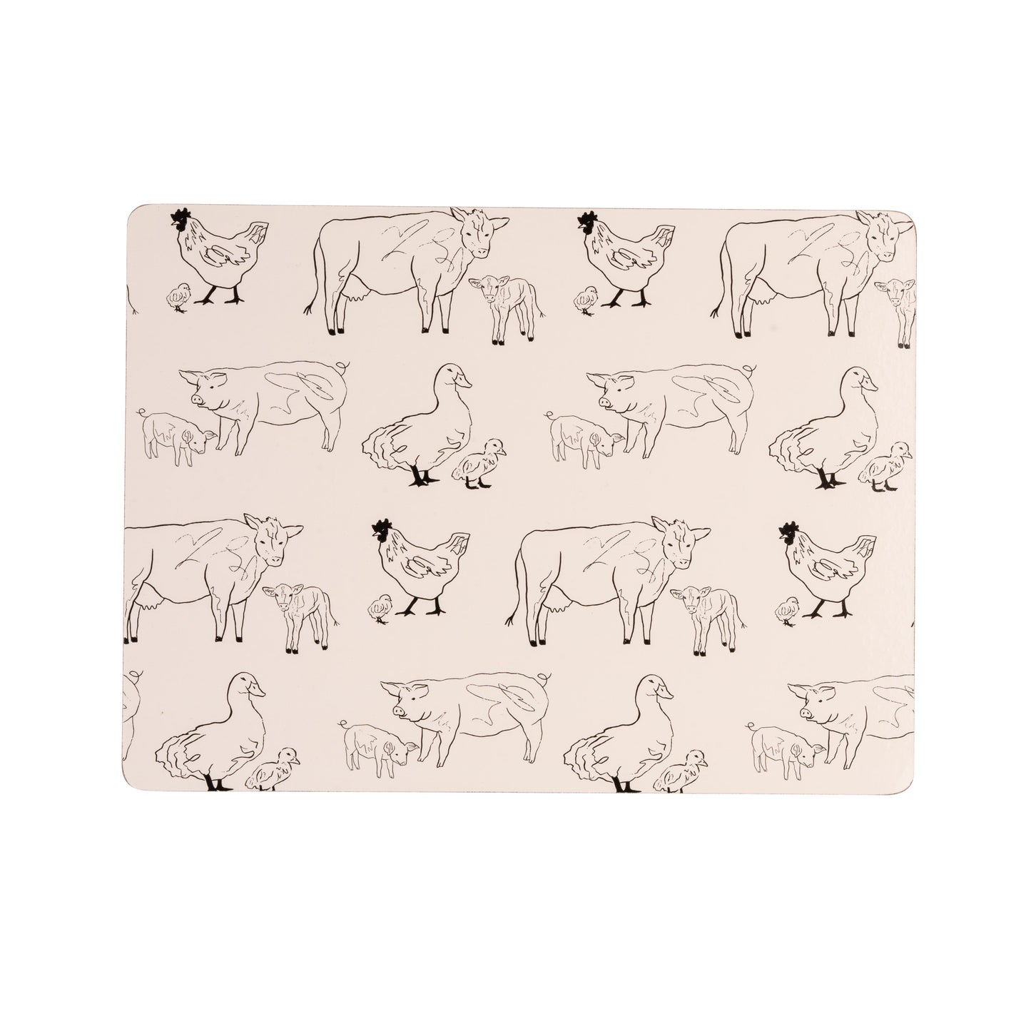 Woodbury Lane Placemats Animals Set of 4