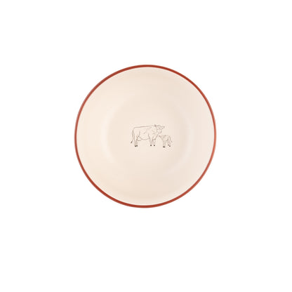 Woodbury Lane Cow Cereal Bowl