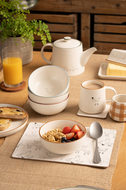 Woodbury Lane Pig Cereal Bowl