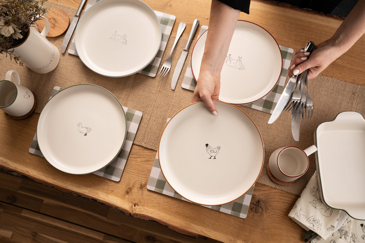 Woodbury Lane Chicken Dinner Plate