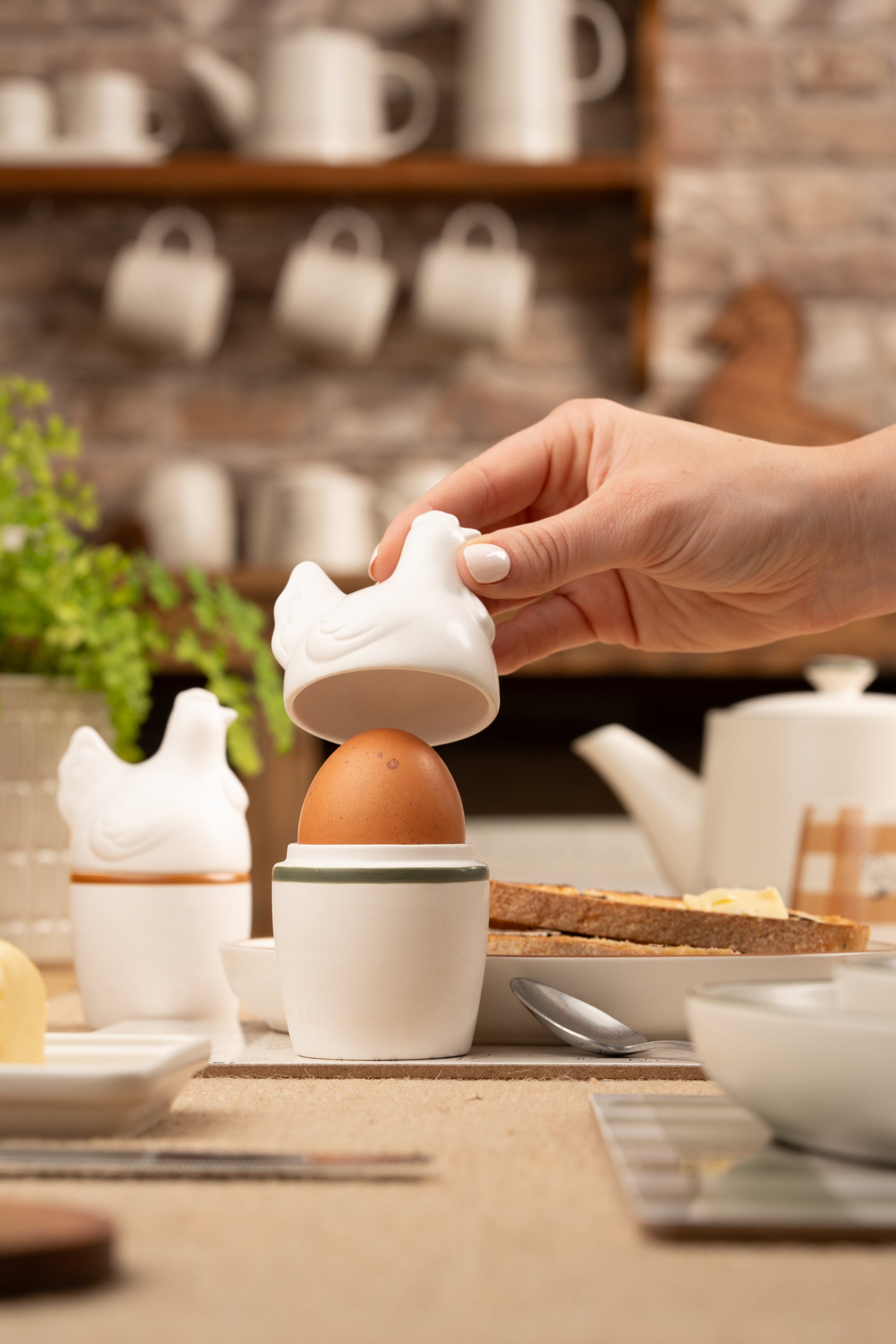 Woodbury Lane Chicken Egg Cups Set of 2
