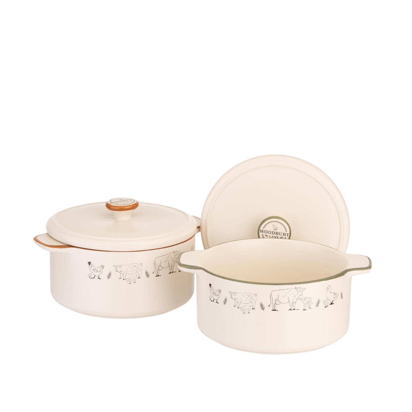 Woodbury Lane Mini Casserole Dishes Set of 2