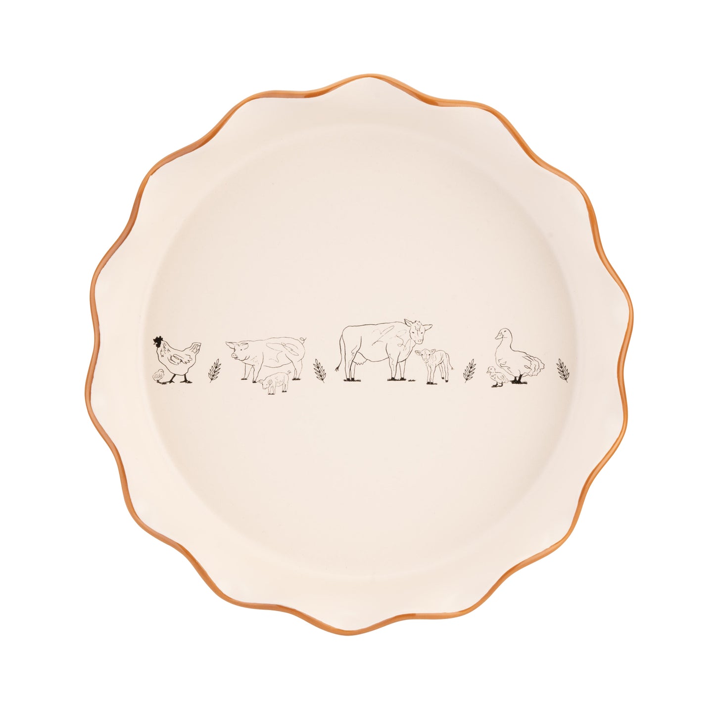 Woodbury Lane Fluted Pie Dish