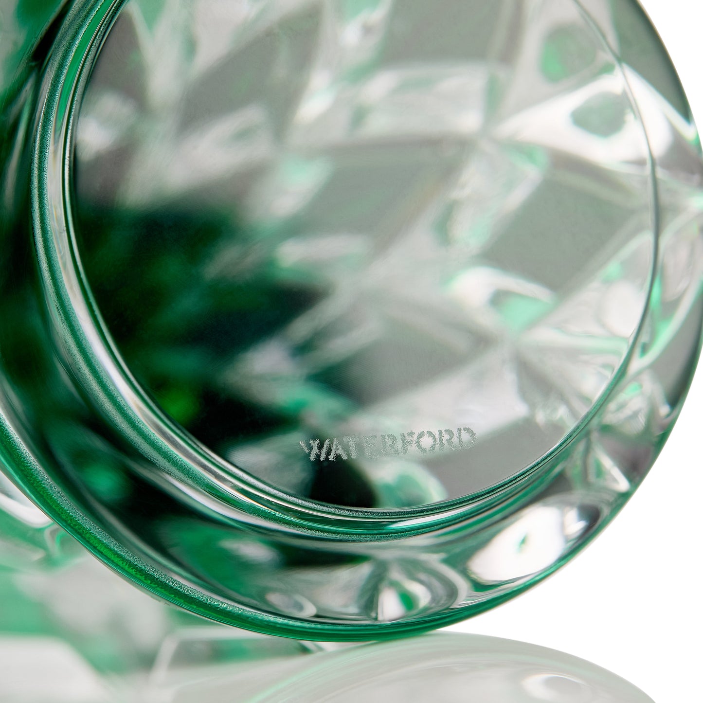 Waterford Christmas Crystal Green Standing Trees, Set of 3-Goviers