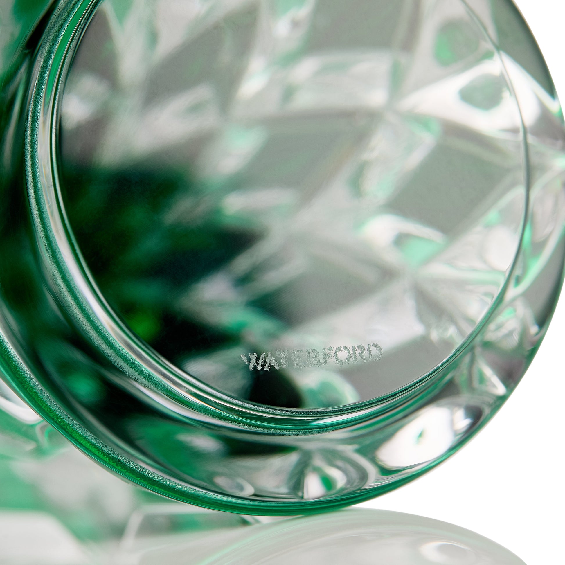 Waterford Christmas Crystal Green Standing Trees, Set of 3-Goviers