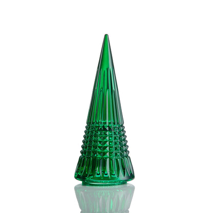 Waterford Christmas Crystal Large Green Standing Tree-Goviers