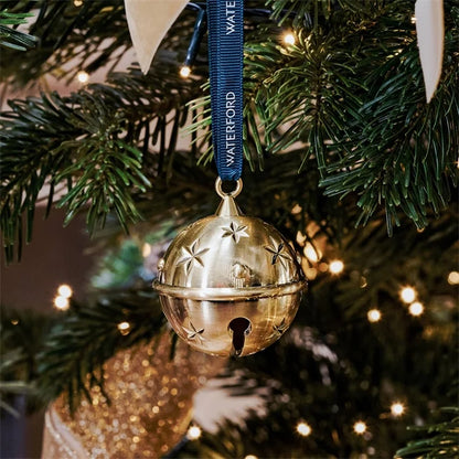 Waterford Christmas Metal Bell Golden Ornament-Goviers