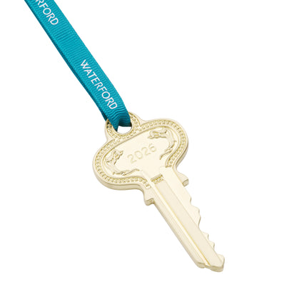 Waterford Christmas Metal Key Golden Ornament 2026-Goviers