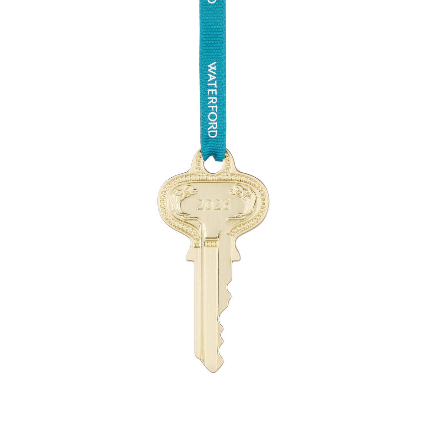 Waterford Christmas Metal Key Golden Ornament 2026-Goviers