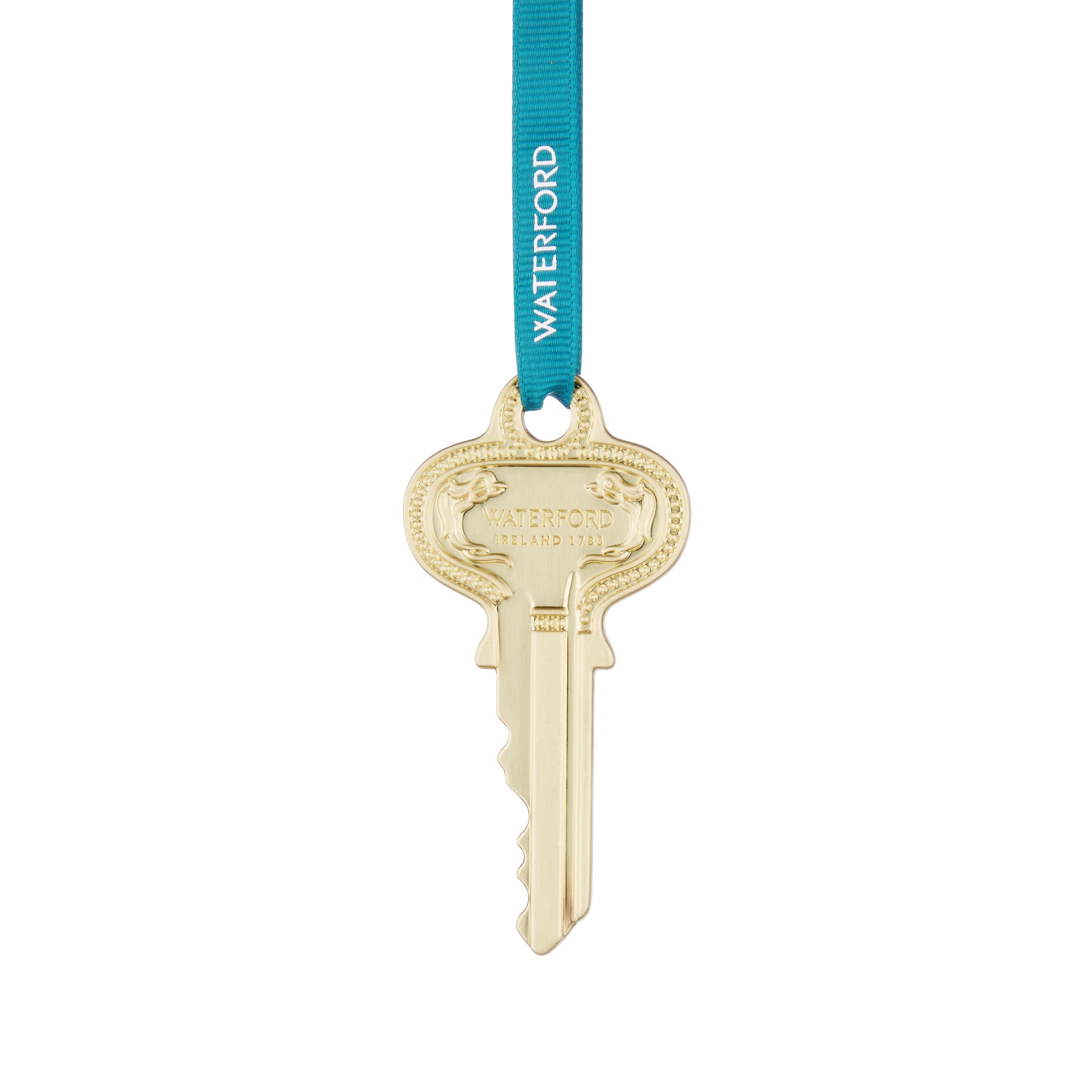 Waterford Christmas Metal Key Golden Ornament 2026-Goviers