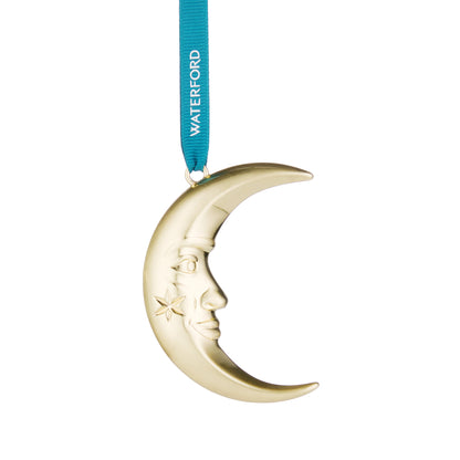 Waterford Christmas Metal Moon Golden Ornament-Goviers