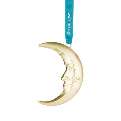 Waterford Christmas Metal Moon Golden Ornament-Goviers