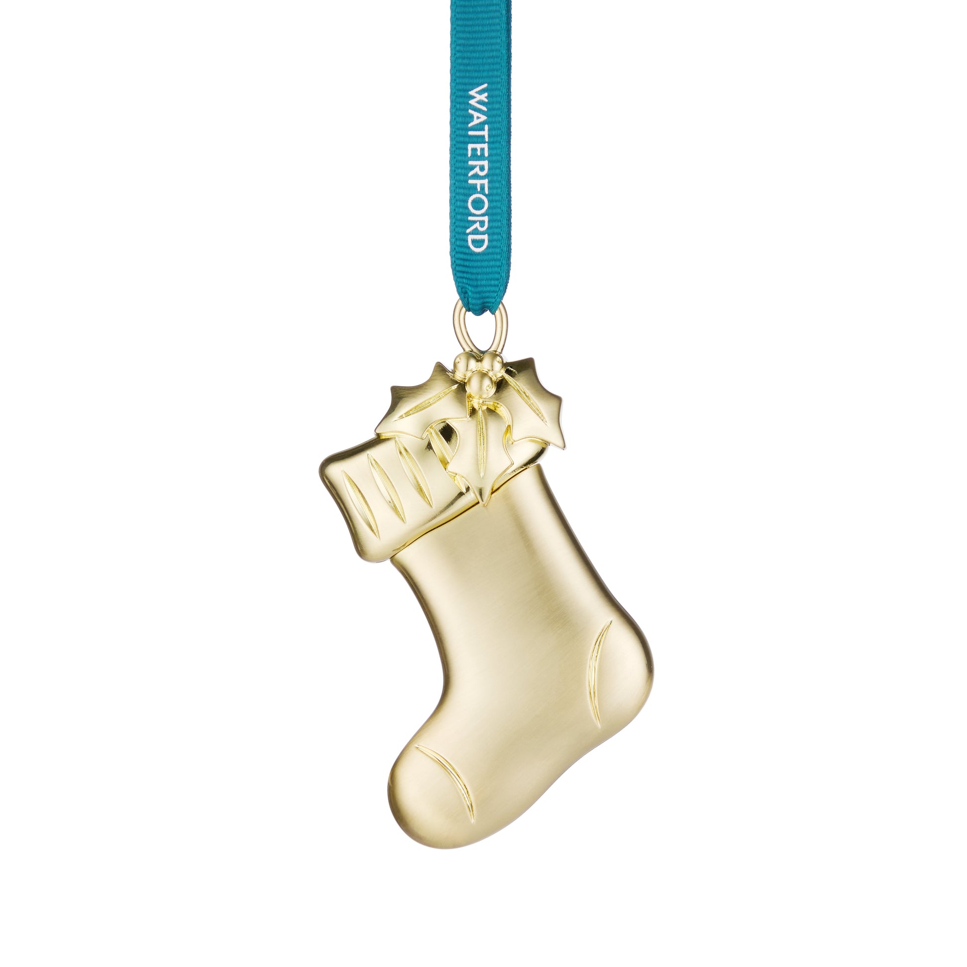 Waterford Christmas Metal Stocking Golden Ornament-Goviers