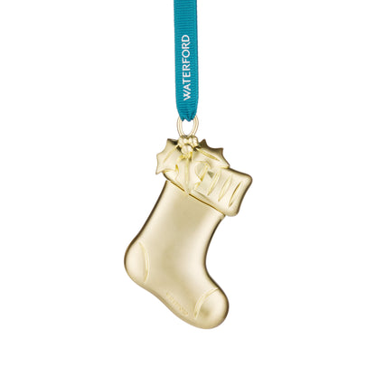 Waterford Christmas Metal Stocking Golden Ornament-Goviers