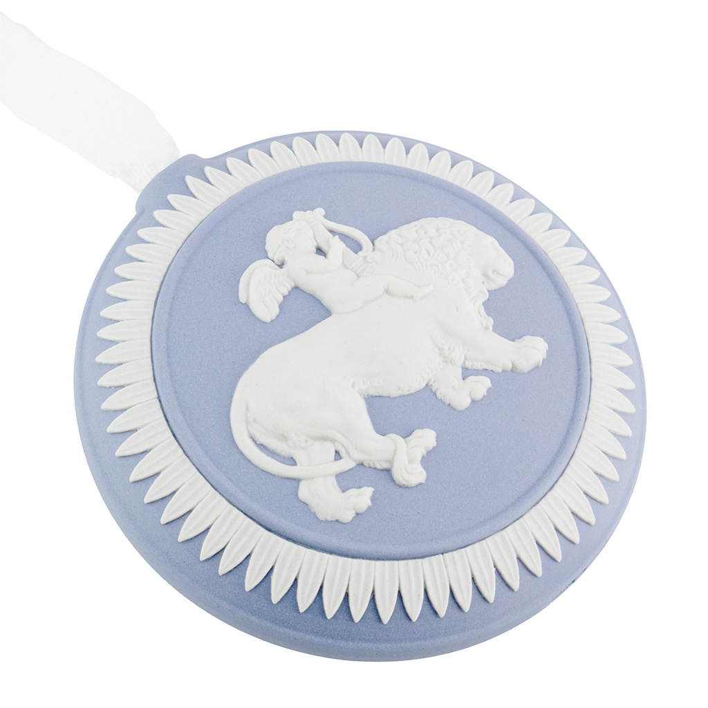 Wedgwood Jasperware Cherub & Lion Ornament-Goviers