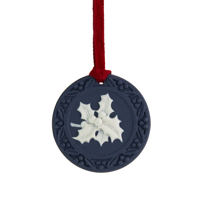 Wedgwood Jasperware Holly Ornament-Goviers