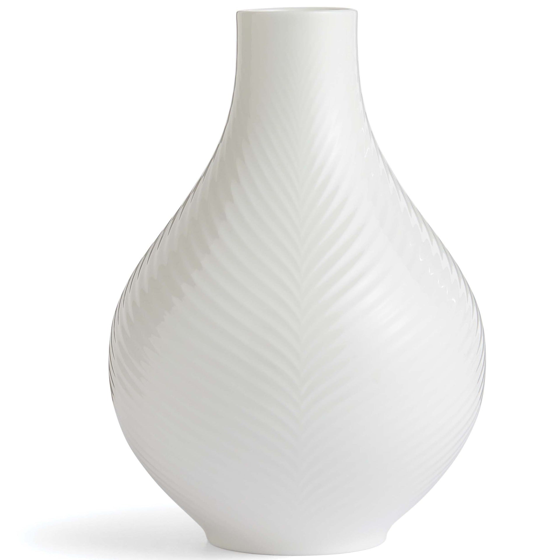 Wedgwood White Folia Bulb Vase