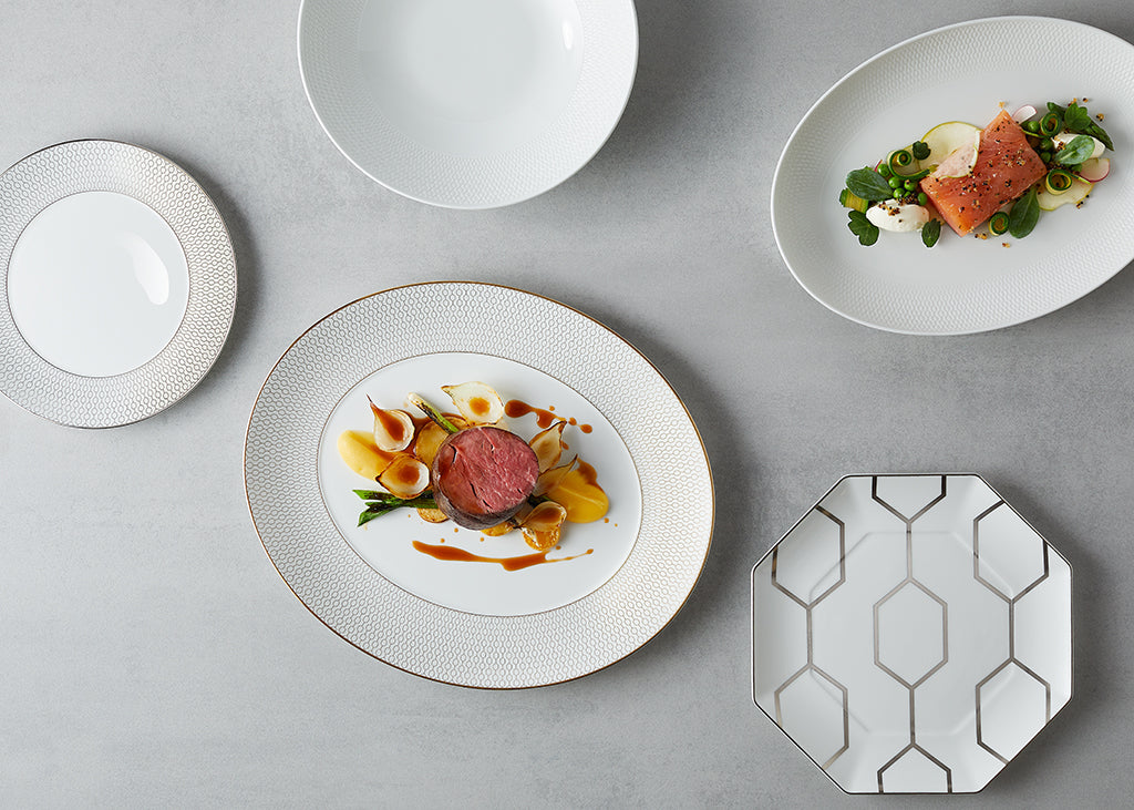 Wedgwood Gio Gold Oval Serving Dish 33cm