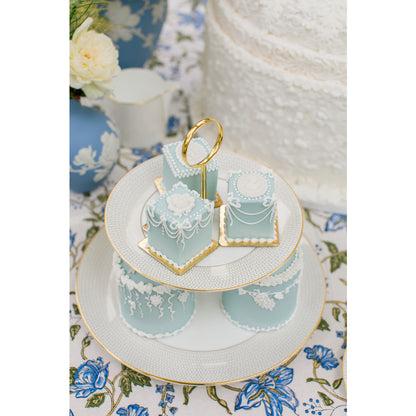 Wedgwood Gio Gold 2 Tier Cake Stand