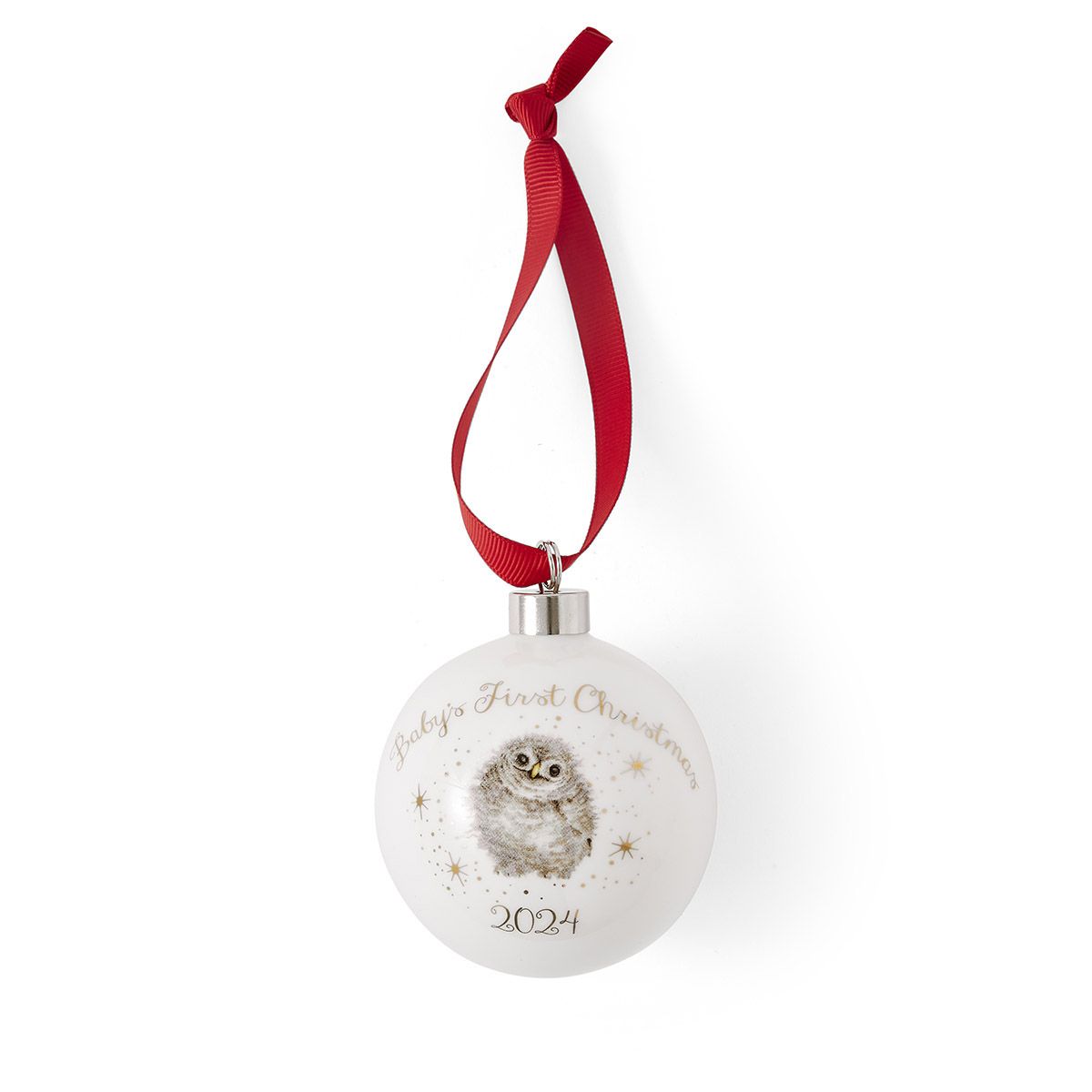 Wrendale Baby's First Christmas Owl Bauble