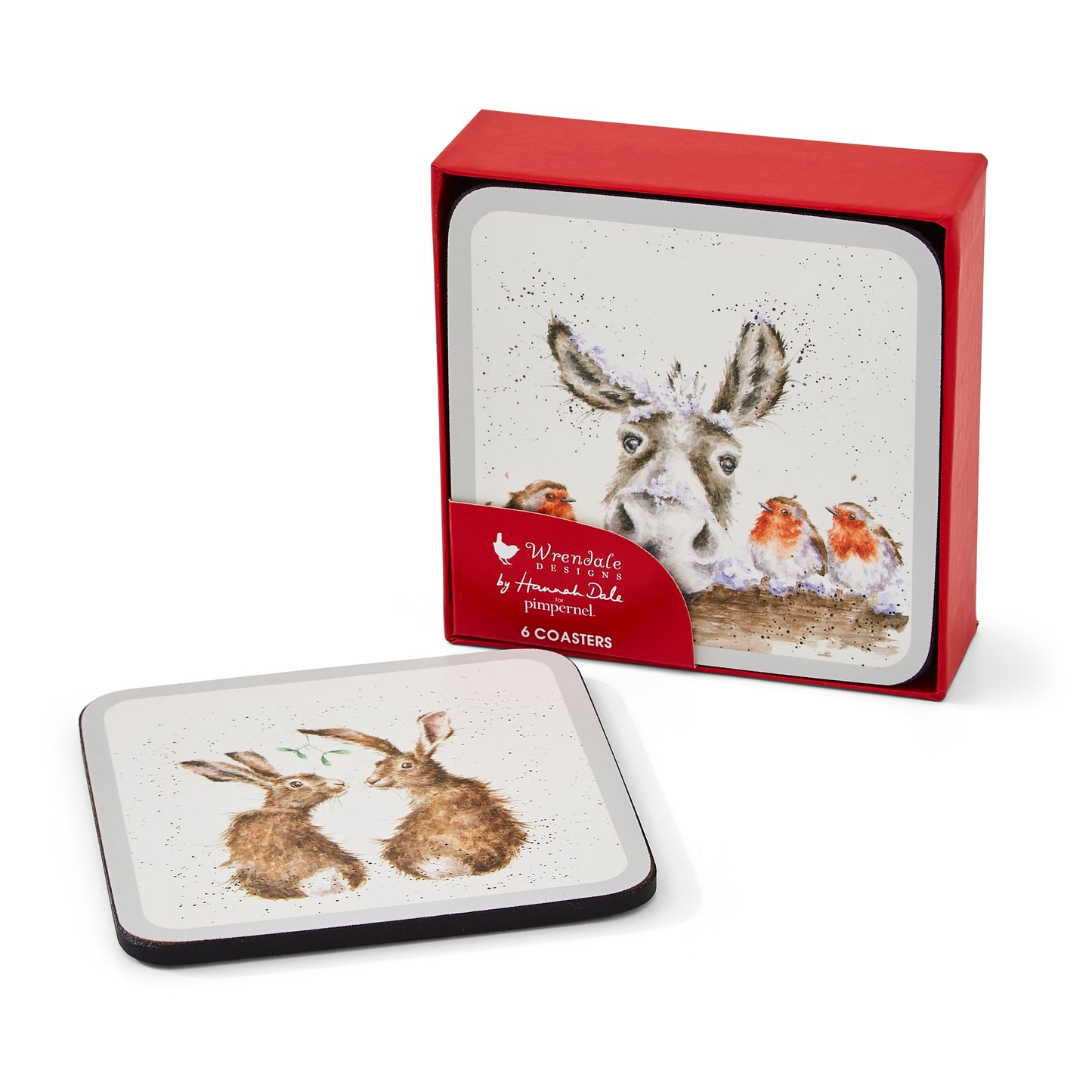 Pimpernel Wrendale Christmas Coasters Set of 6