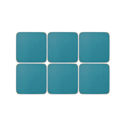 Pimpernel Solid Colour Pops Evergreen Coasters Set of 6