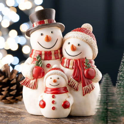 Aynsley Snowman Family Figurine-Goviers