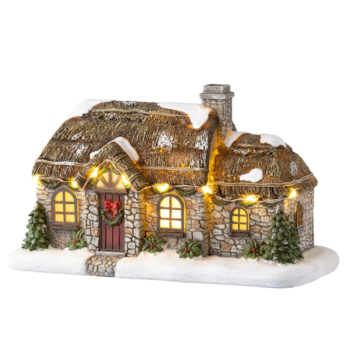 Aynsley Stone Thatched Cottage LED-Goviers