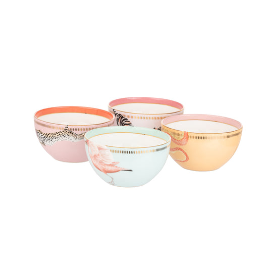 Yvonne Ellen Animal Cereal Bowl Set of 4