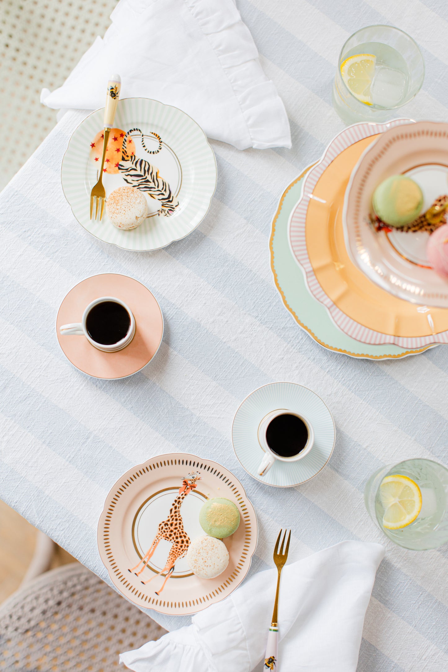 Yvonne Ellen Animal Tea Plates Set of 4