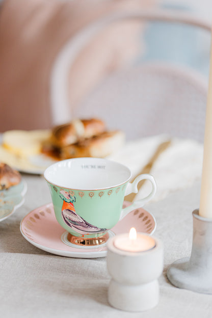 Yvonne Ellen Best Of British Teacup and Saucer Set of 2