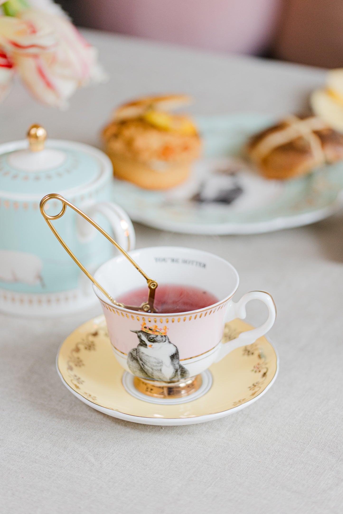 Yvonne Ellen Best Of British Teacup and Saucer Set of 2