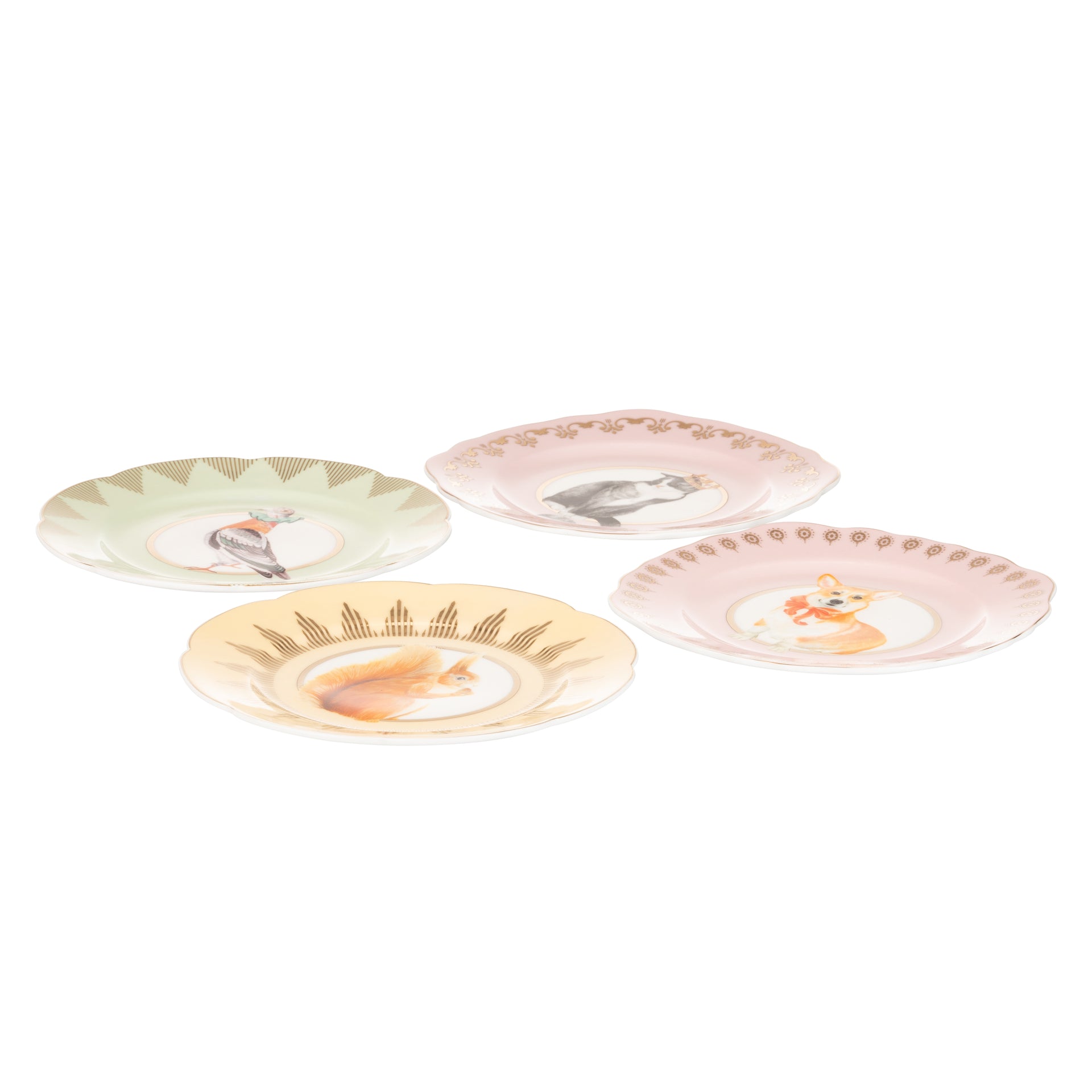 Yvonne Ellen Best Of British Tea Plate Set of 4