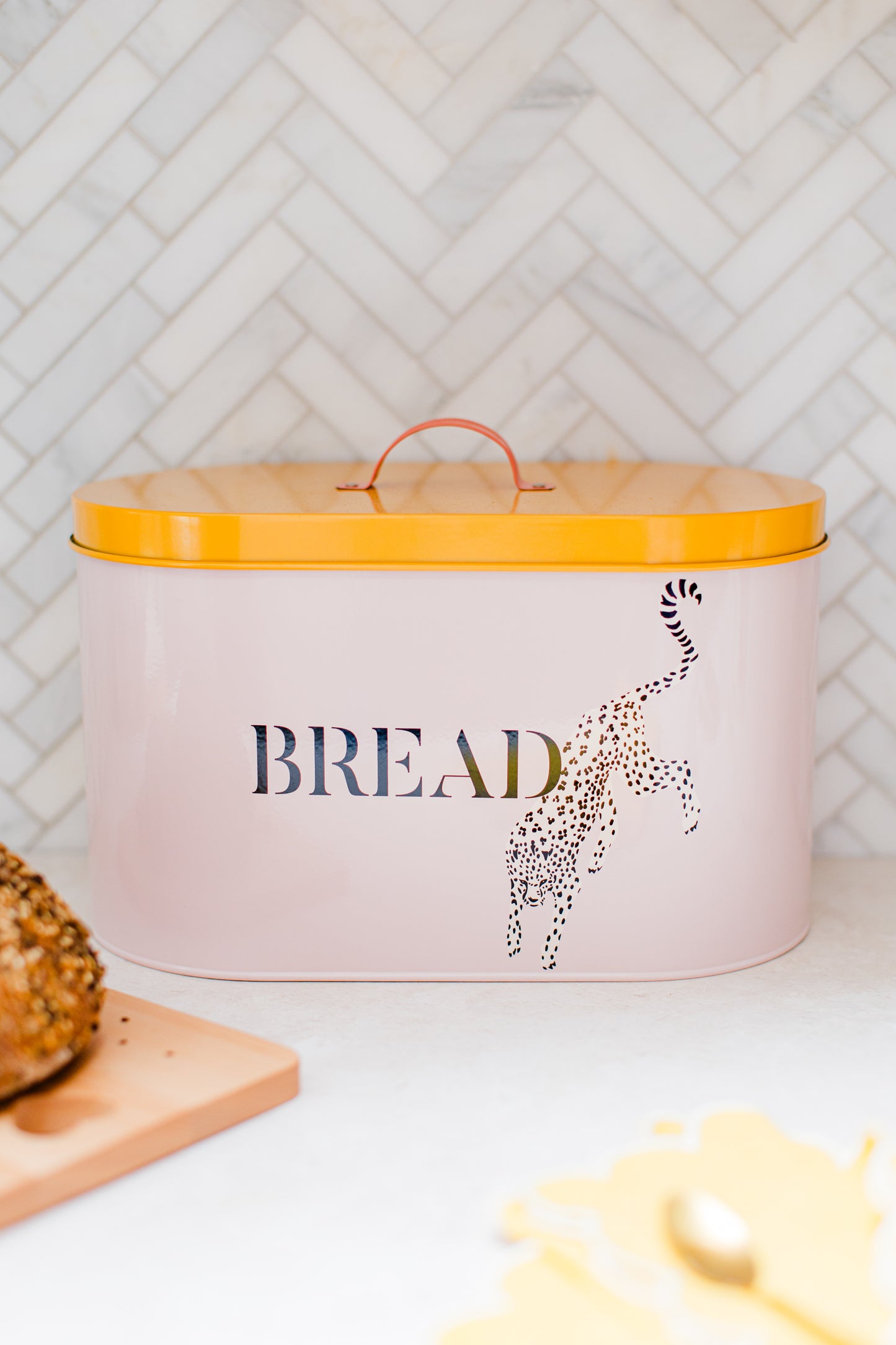 Yvonne Ellen Bread Bin - Cheetah