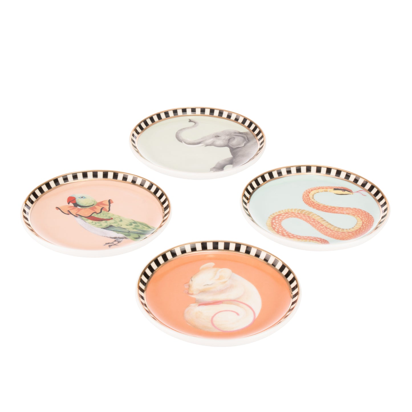 Yvonne Ellen Animal Coaster Set of 4