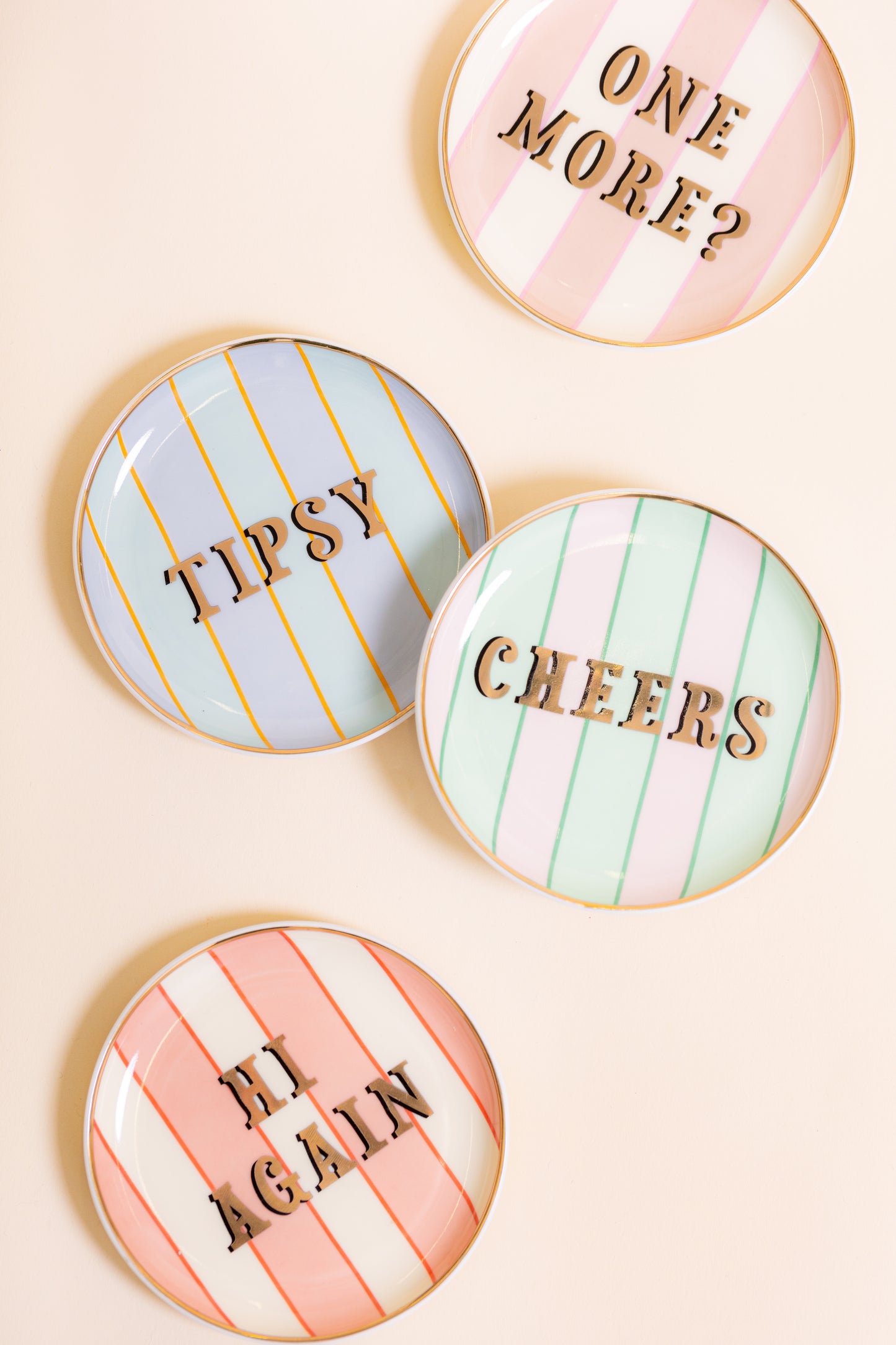 Yvonne Ellen Slogan Coasters Set of 4