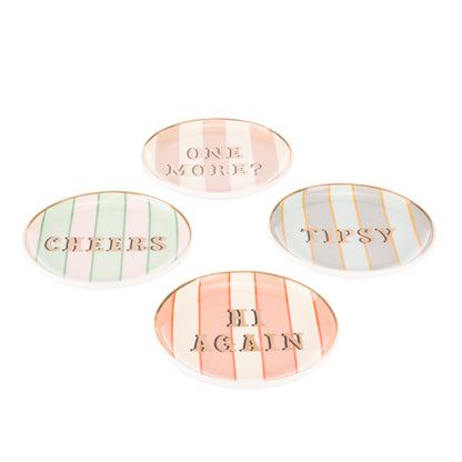 Yvonne Ellen Slogan Coasters Set of 4