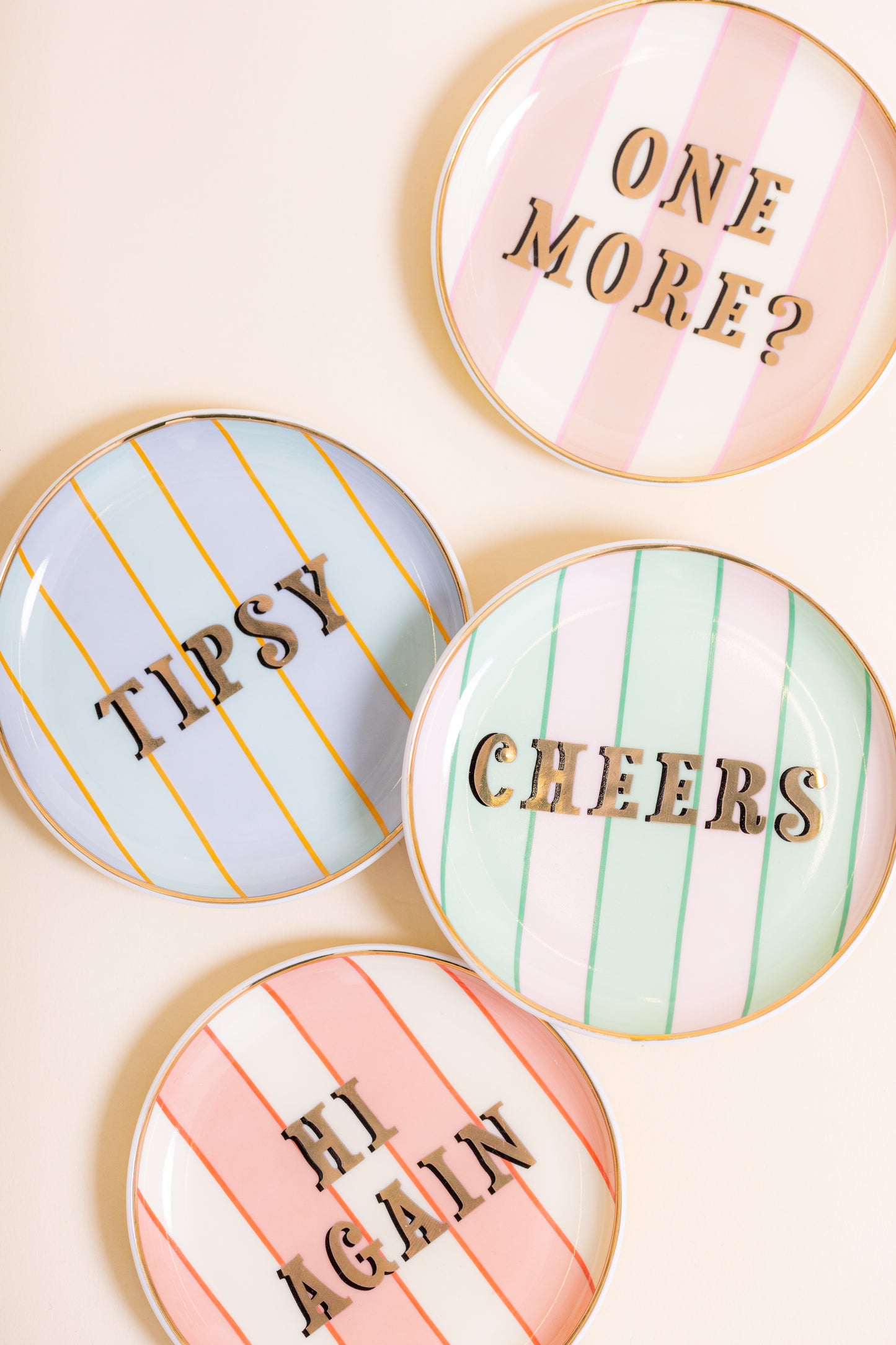 Yvonne Ellen Slogan Coasters Set of 4